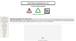Desktop Screenshot of deltafilters.com